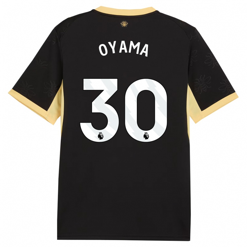 גברים Aemu Oyama #30 שחור צהוב הרחק ג'רזי 2026/27 חולצה קצרה