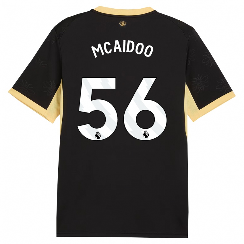 גברים Ryan Mcaidoo #56 שחור צהוב הרחק ג'רזי 2026/27 חולצה קצרה