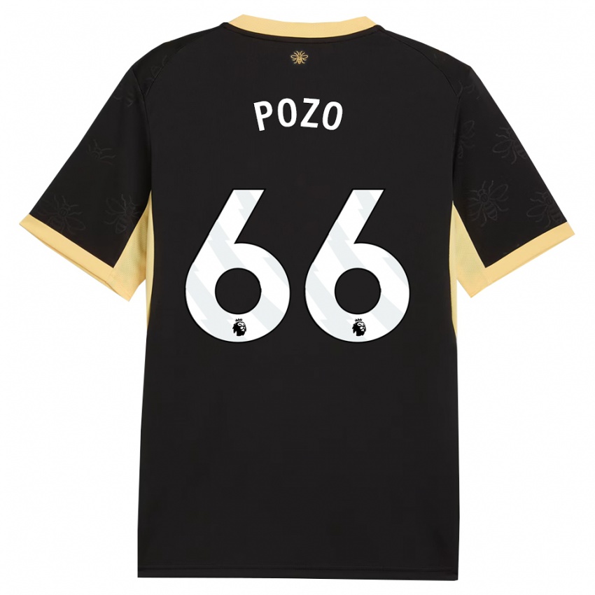 גברים איקר פוזו #66 שחור צהוב הרחק ג'רזי 2026/27 חולצה קצרה