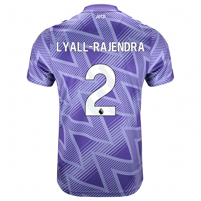 גברים Max Lyall-Rajendra #2 ורוד בהיר מאוד לבן הרחק ג'רזי 2026/27 חולצה קצרה