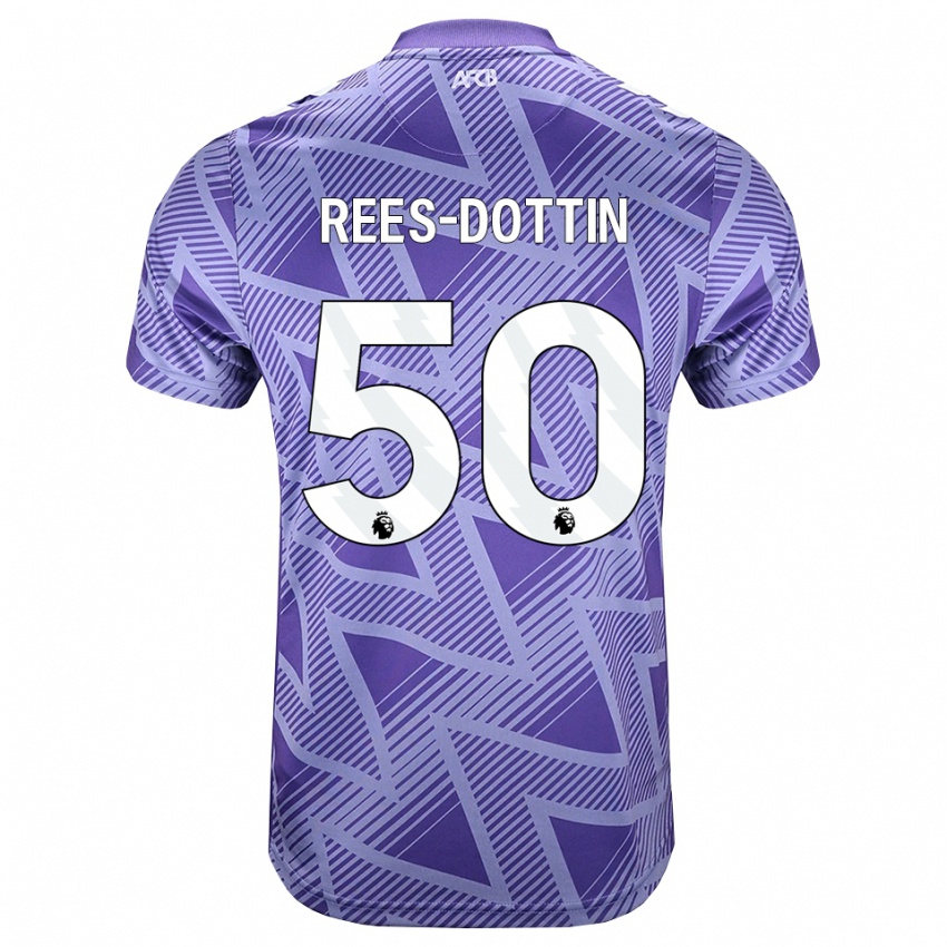 גברים Remy Rees-Dottin #50 ורוד בהיר מאוד לבן הרחק ג'רזי 2026/27 חולצה קצרה