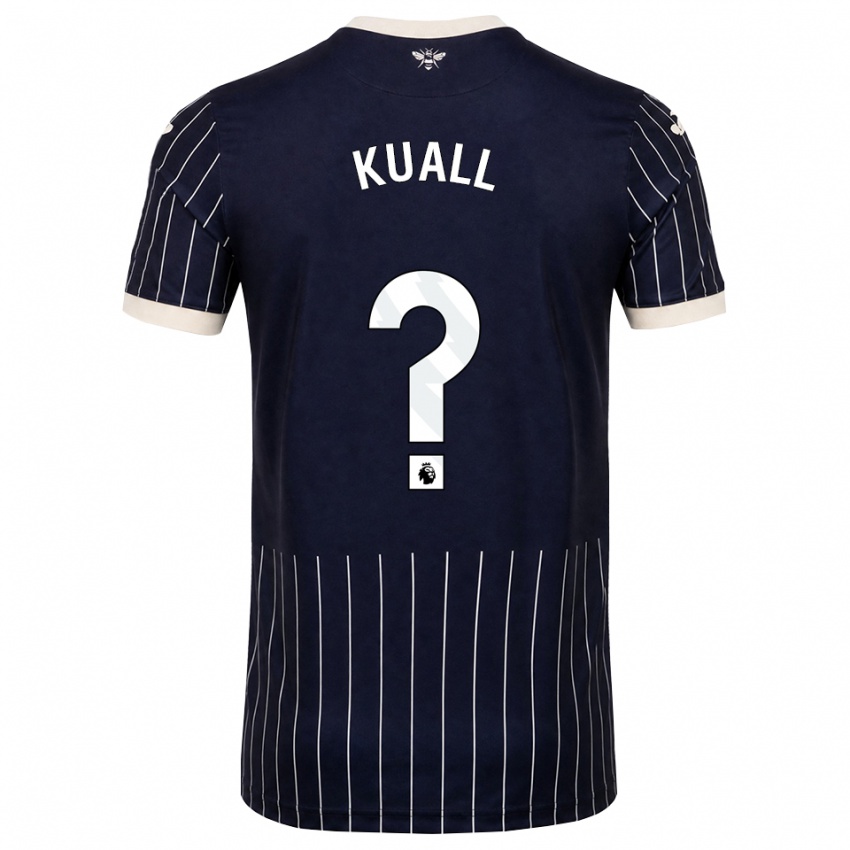 גברים Mohtady Kuall #0 שחור לבן הרחק ג'רזי 2026/27 חולצה קצרה