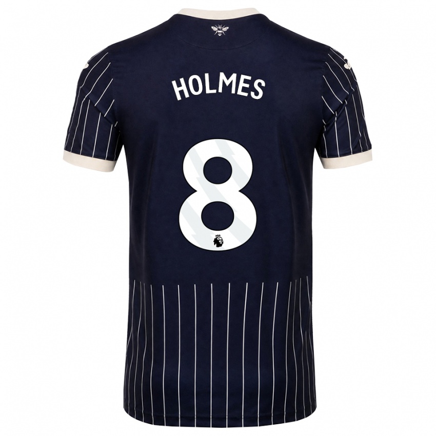 גברים Mollie Holmes #8 שחור לבן הרחק ג'רזי 2026/27 חולצה קצרה