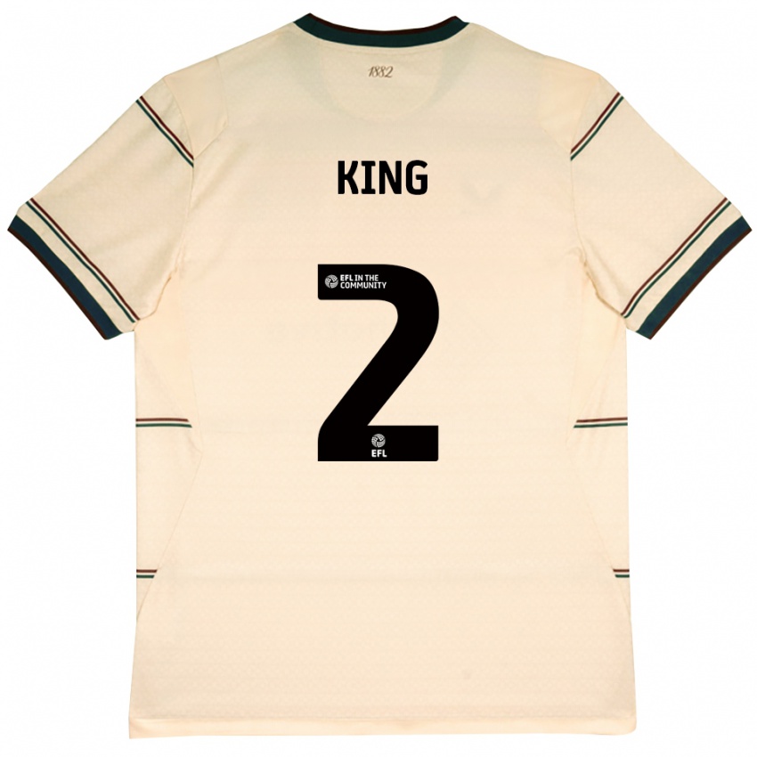 גברים Corey King #2 בז' בורדו הרחק ג'רזי 2026/27 חולצה קצרה