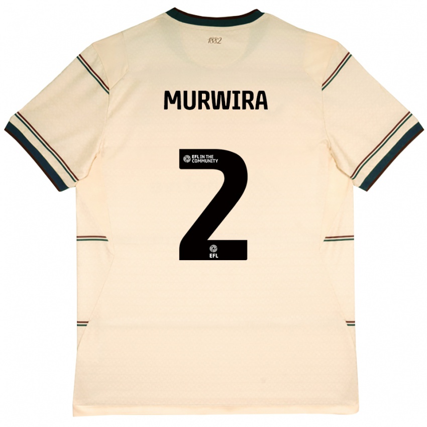 גברים Tadi Murwira #2 בז' בורדו הרחק ג'רזי 2026/27 חולצה קצרה