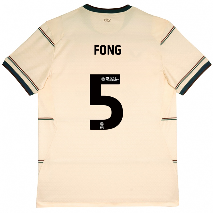 גברים Luca Fong #5 בז' בורדו הרחק ג'רזי 2026/27 חולצה קצרה
