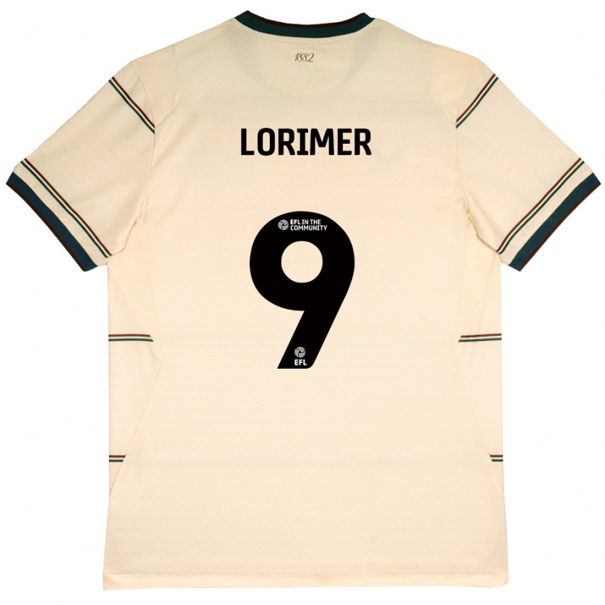 גברים Archie Lorimer #9 בז' בורדו הרחק ג'רזי 2026/27 חולצה קצרה