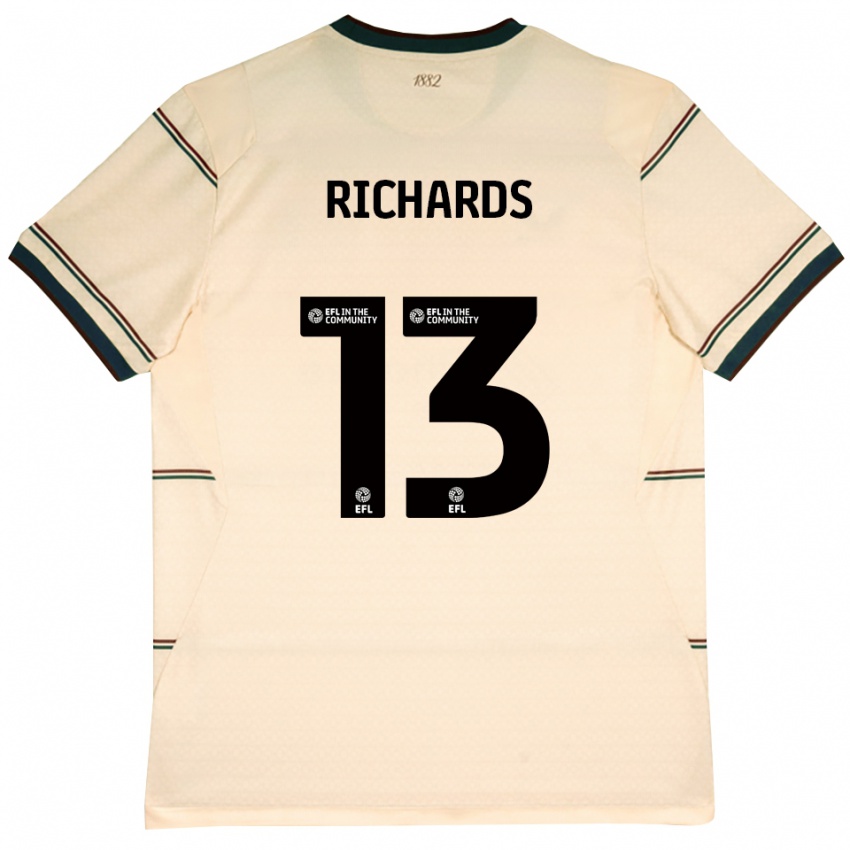 גברים Jade Richards #13 בז' בורדו הרחק ג'רזי 2026/27 חולצה קצרה