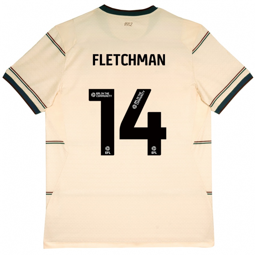 גברים Diandro Fletchman #14 בז' בורדו הרחק ג'רזי 2026/27 חולצה קצרה