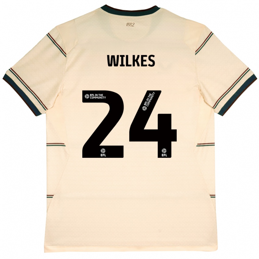 גברים Tilly Wilkes #24 בז' בורדו הרחק ג'רזי 2026/27 חולצה קצרה