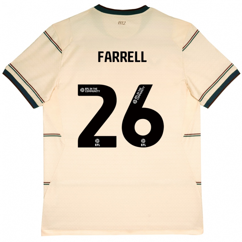 גברים Lucy Farrell #26 בז' בורדו הרחק ג'רזי 2026/27 חולצה קצרה