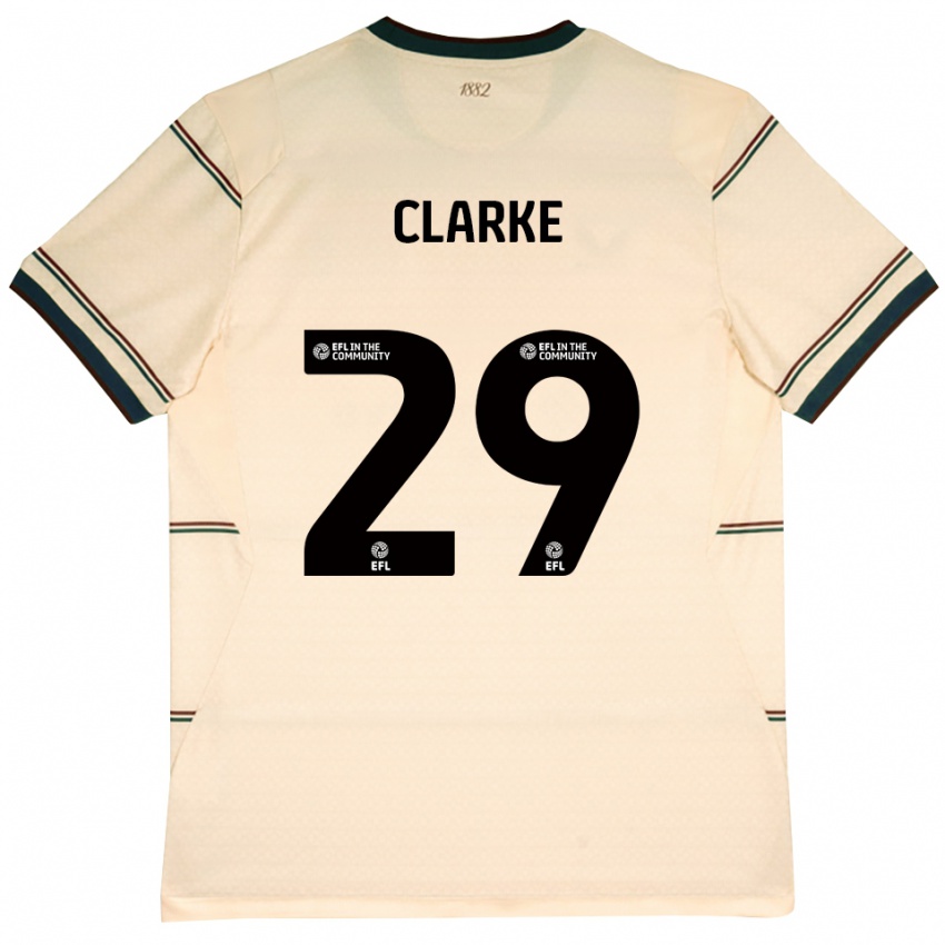 גברים Abby Clarke #29 בז' בורדו הרחק ג'רזי 2026/27 חולצה קצרה