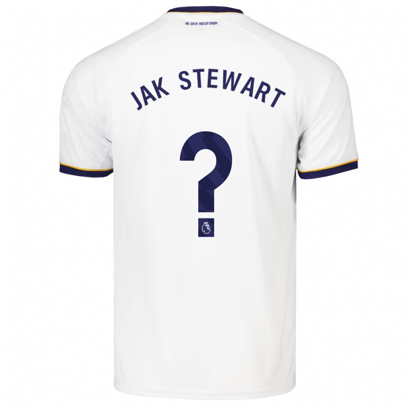גברים Jak Stewart #0 כחול חצות לבן צהוב הרחק ג'רזי 2026/27 חולצה קצרה