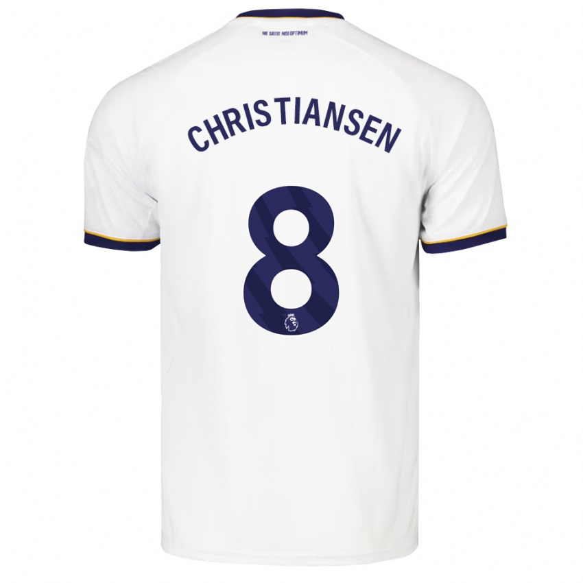 גברים Izzy Christiansen #8 כחול חצות לבן צהוב הרחק ג'רזי 2026/27 חולצה קצרה