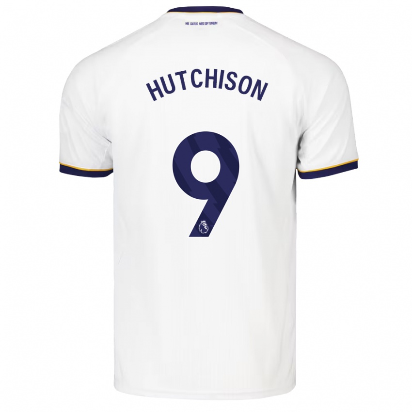 גברים Kai Hutchison #9 כחול חצות לבן צהוב הרחק ג'רזי 2026/27 חולצה קצרה