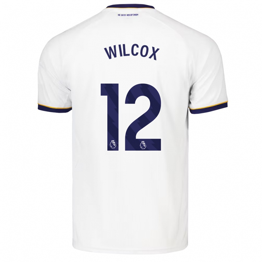 גברים Ted Wilcox #12 כחול חצות לבן צהוב הרחק ג'רזי 2026/27 חולצה קצרה
