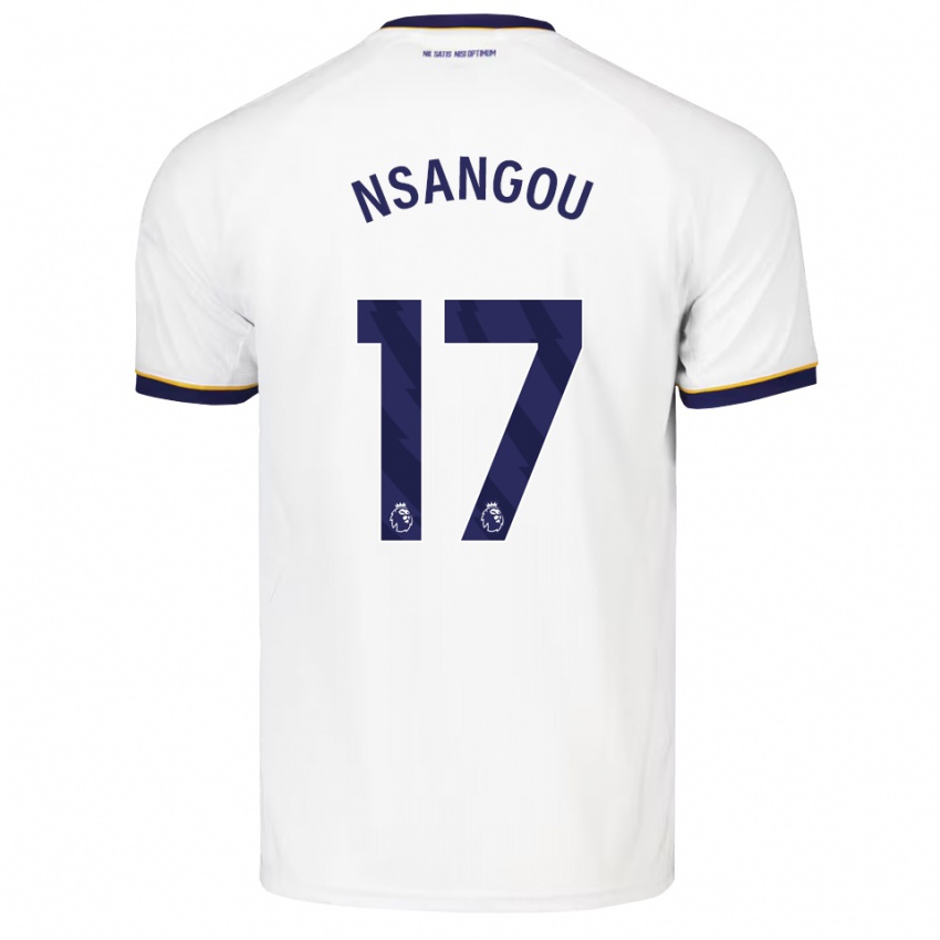 גברים Jonathan Nsangou #17 כחול חצות לבן צהוב הרחק ג'רזי 2026/27 חולצה קצרה
