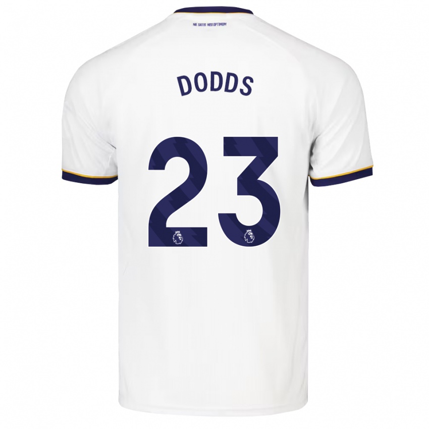 גברים John Dodds #23 כחול חצות לבן צהוב הרחק ג'רזי 2026/27 חולצה קצרה