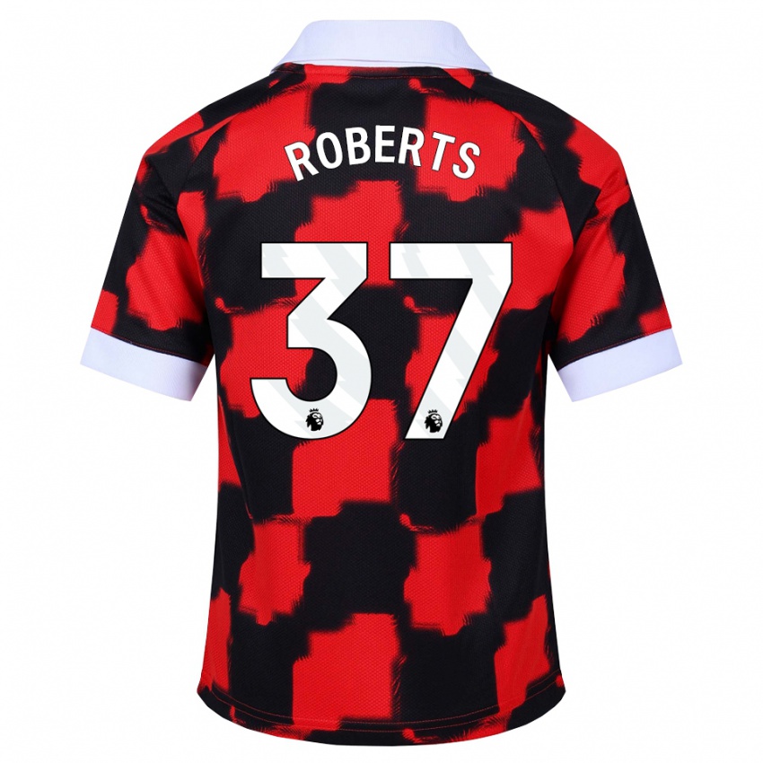 גברים Sophia Roberts #37 אדום לבן שחור הרחק ג'רזי 2026/27 חולצה קצרה