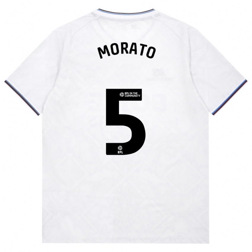 גברים Morato #5 בורדו לבן הרחק ג'רזי 2026/27 חולצה קצרה