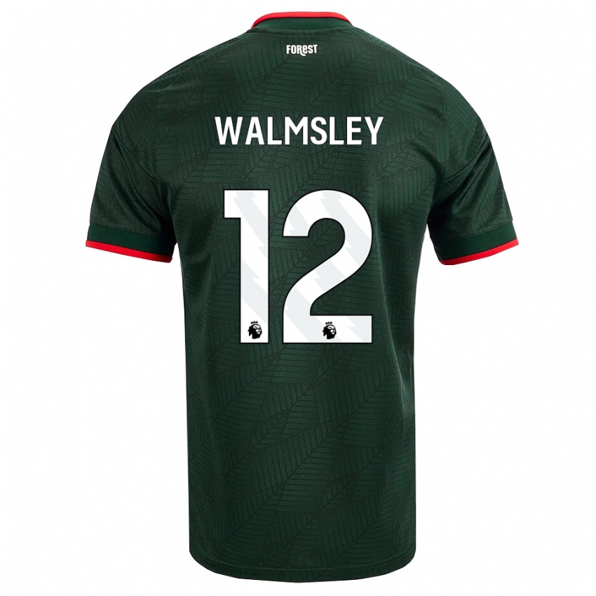 גברים Joseph Walmsley #12 ירוק כהה אדום הרחק ג'רזי 2026/27 חולצה קצרה