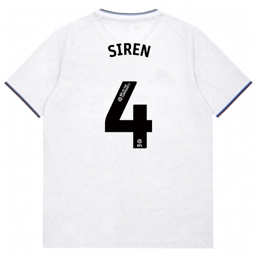 גברים Oona Siren #4 בורדו לבן הרחק ג'רזי 2026/27 חולצה קצרה