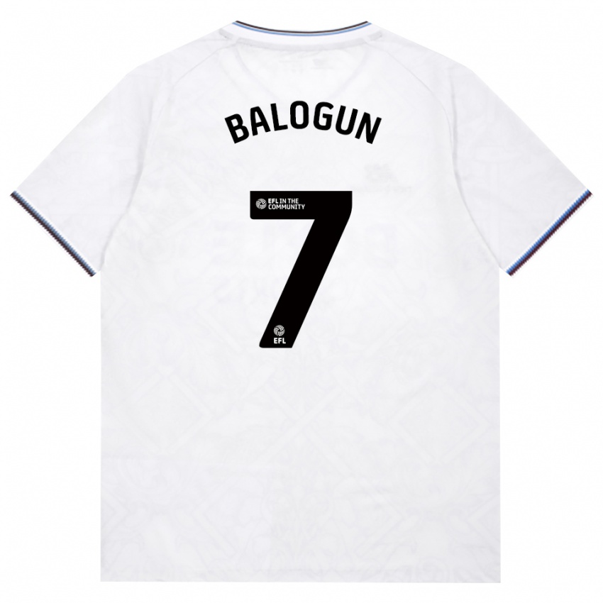 גברים Majid Balogun #7 בורדו לבן הרחק ג'רזי 2026/27 חולצה קצרה