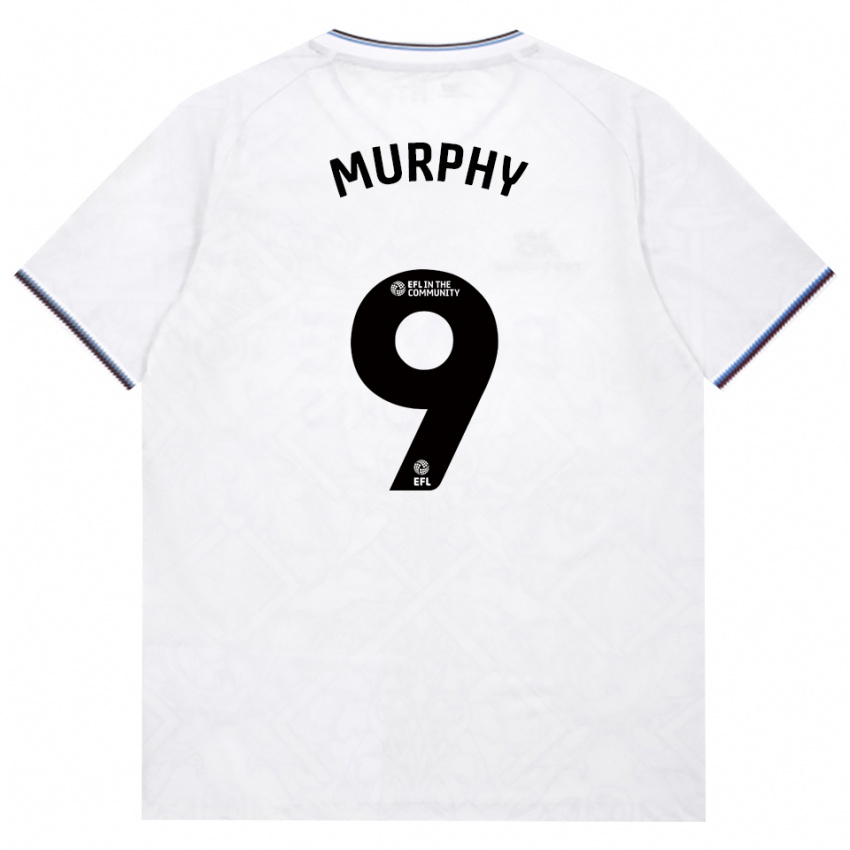 גברים Jett Murphy #9 בורדו לבן הרחק ג'רזי 2026/27 חולצה קצרה