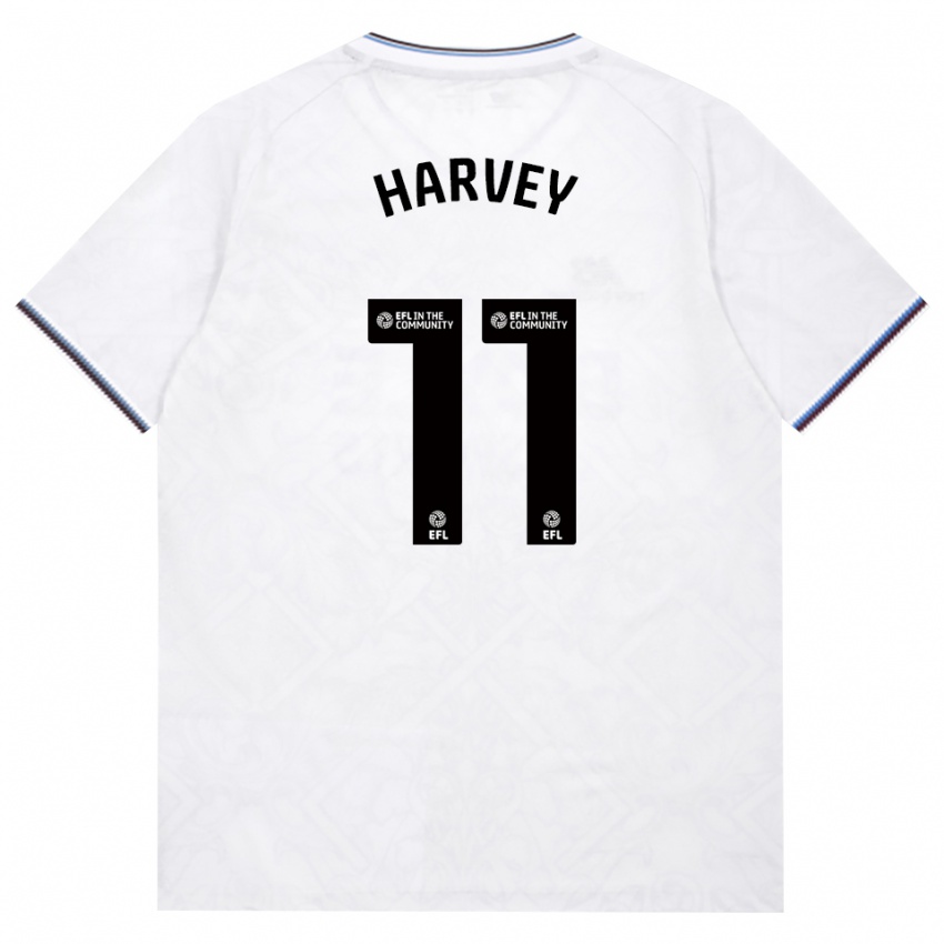 גברים Ros Harvey #11 בורדו לבן הרחק ג'רזי 2026/27 חולצה קצרה