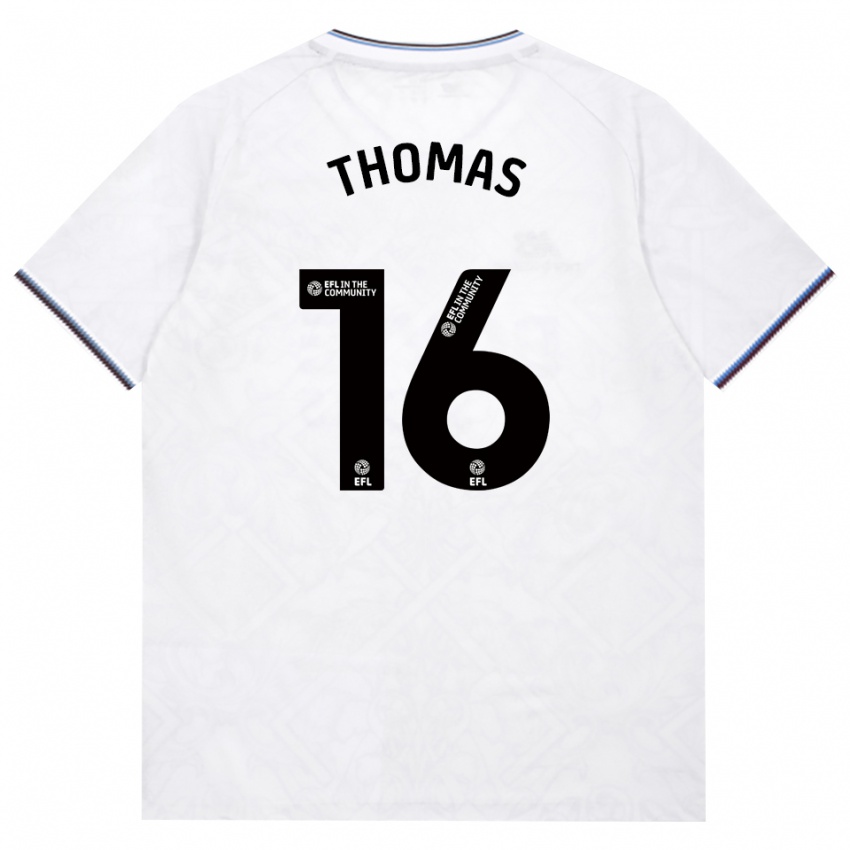 גברים Isaac Thomas #16 בורדו לבן הרחק ג'רזי 2026/27 חולצה קצרה