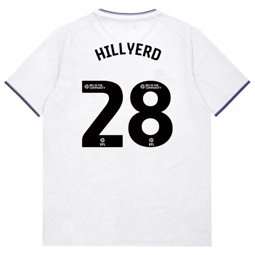 גברים Sophie Hillyerd #28 בורדו לבן הרחק ג'רזי 2026/27 חולצה קצרה