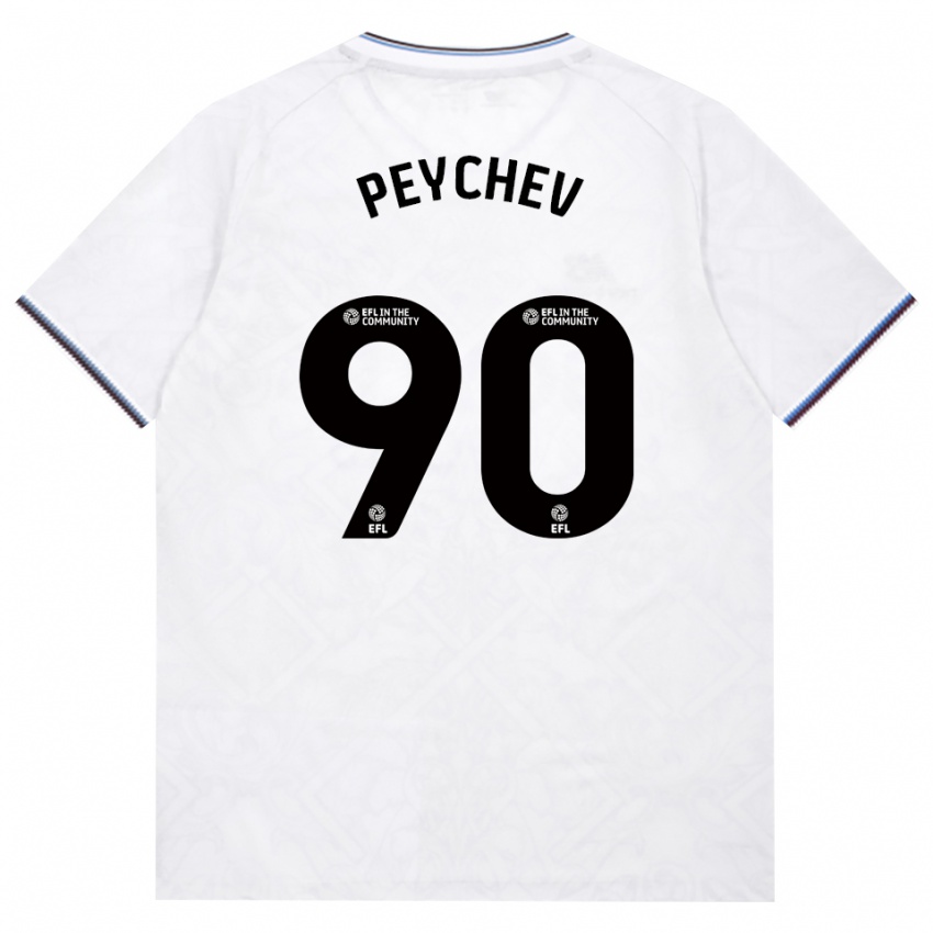 גברים Martin Peychev #90 בורדו לבן הרחק ג'רזי 2026/27 חולצה קצרה
