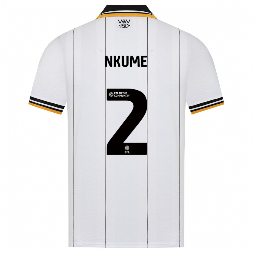 גברים Saviour Nkume #2 כתום לבן שחור הרחק ג'רזי 2026/27 חולצה קצרה