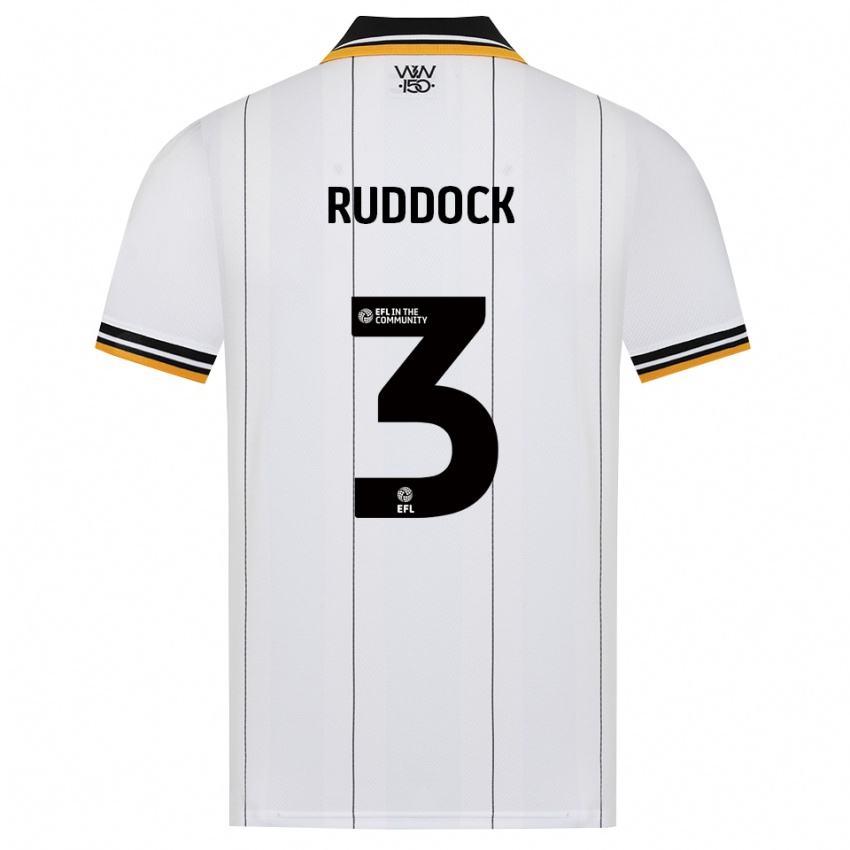 גברים Max Ruddock #3 כתום לבן שחור הרחק ג'רזי 2026/27 חולצה קצרה