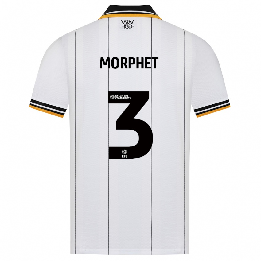 גברים Anna Morphet #3 כתום לבן שחור הרחק ג'רזי 2026/27 חולצה קצרה