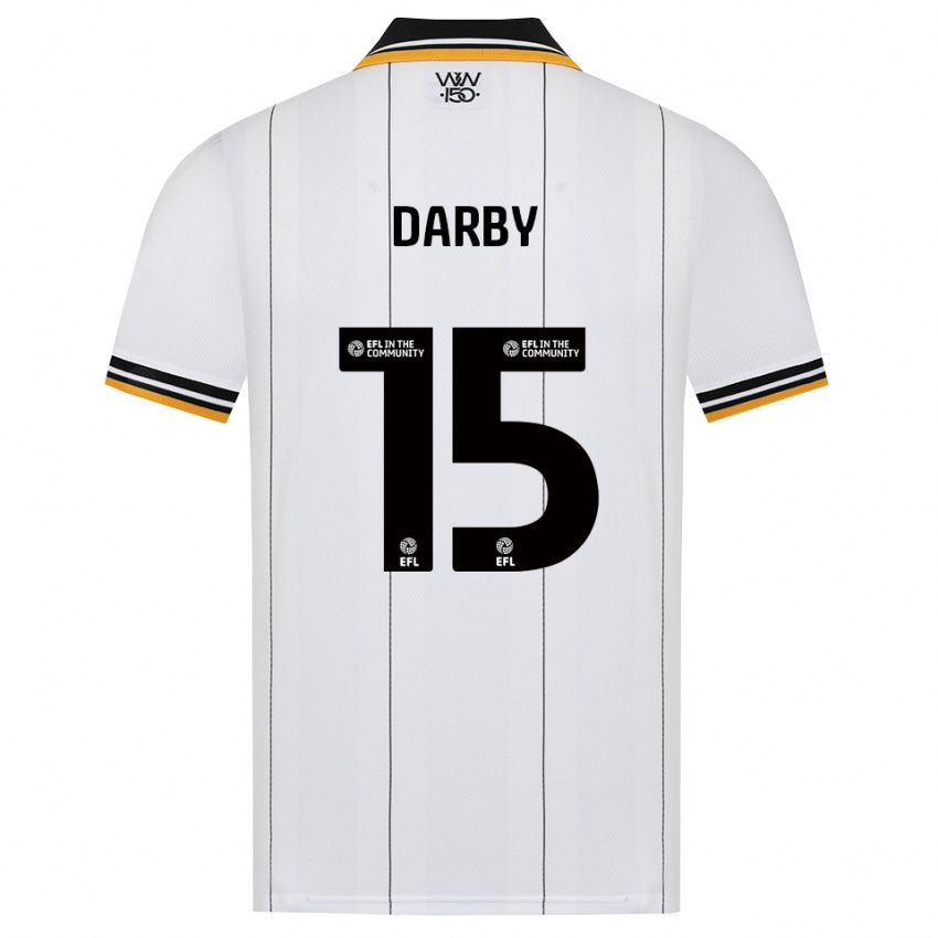 גברים Kelly Darby #15 כתום לבן שחור הרחק ג'רזי 2026/27 חולצה קצרה