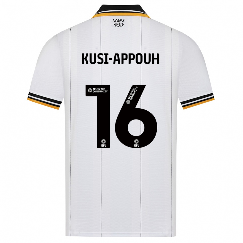 גברים Kenzo Kusi-Appouh #16 כתום לבן שחור הרחק ג'רזי 2026/27 חולצה קצרה