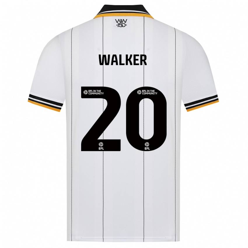 גברים Lowri Walker #20 כתום לבן שחור הרחק ג'רזי 2026/27 חולצה קצרה