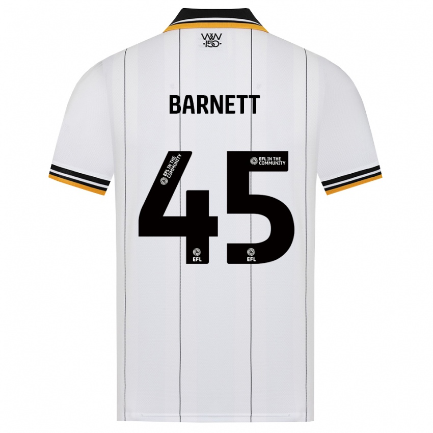גברים Ty Barnett #45 כתום לבן שחור הרחק ג'רזי 2026/27 חולצה קצרה