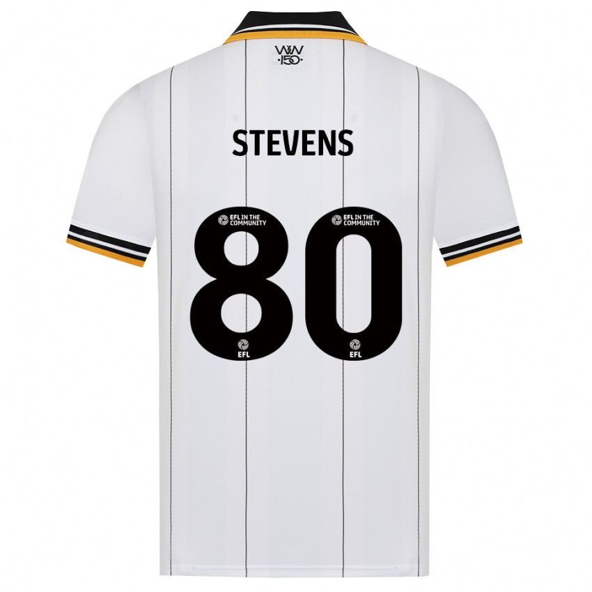 גברים Mason Stevens #80 כתום לבן שחור הרחק ג'רזי 2026/27 חולצה קצרה