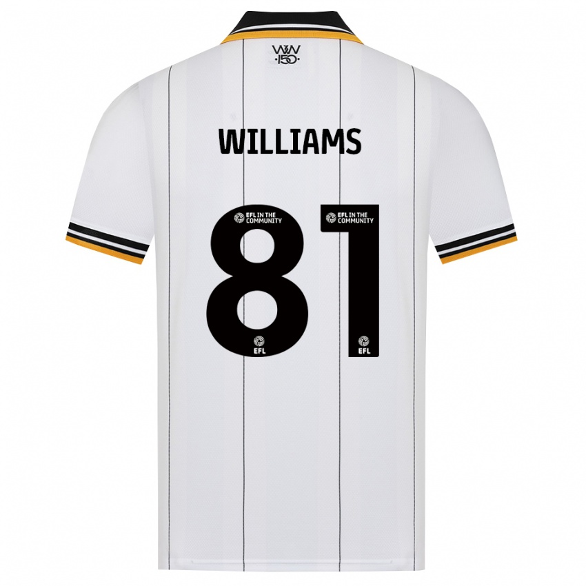 גברים Ashton Williams #81 כתום לבן שחור הרחק ג'רזי 2026/27 חולצה קצרה