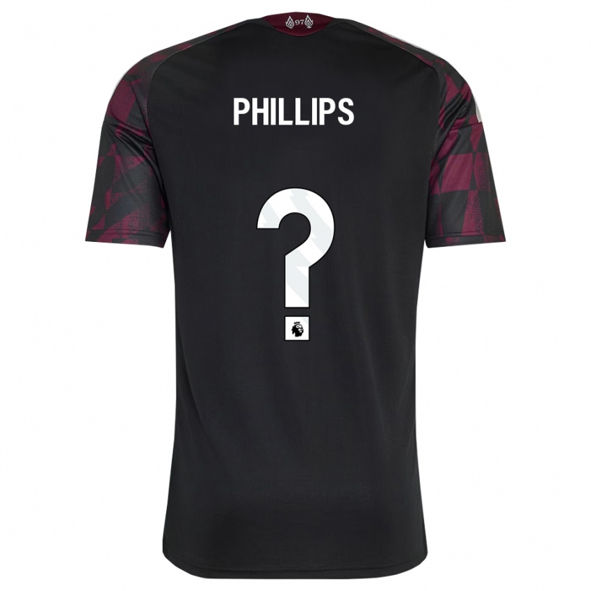 גברים Charlie Phillips #0 שחור לבן סגול ג'רזי קיט שלישי 2026/27 חולצה קצרה
