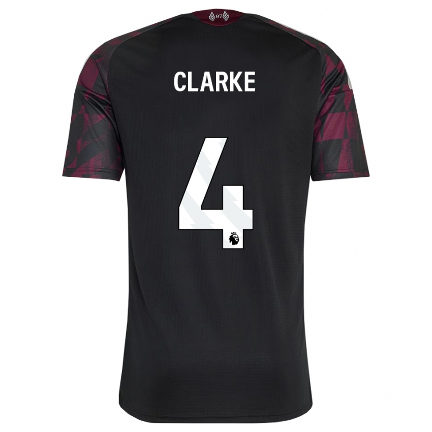 גברים Lucas Clarke #4 שחור לבן סגול ג'רזי קיט שלישי 2026/27 חולצה קצרה
