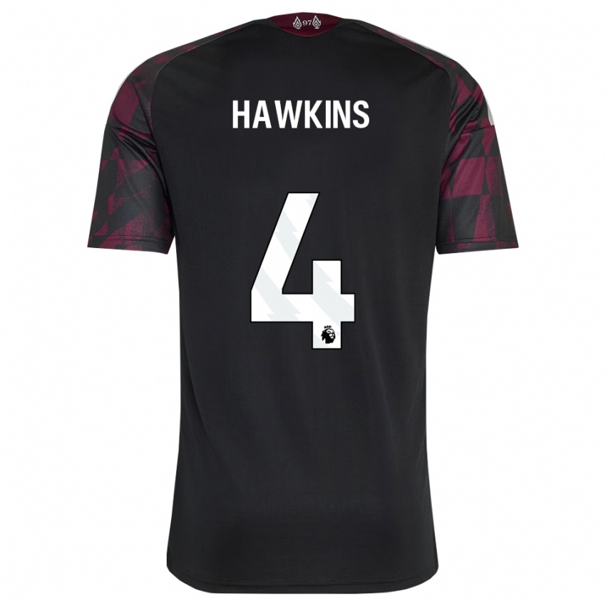 גברים Max Hawkins #4 שחור לבן סגול ג'רזי קיט שלישי 2026/27 חולצה קצרה