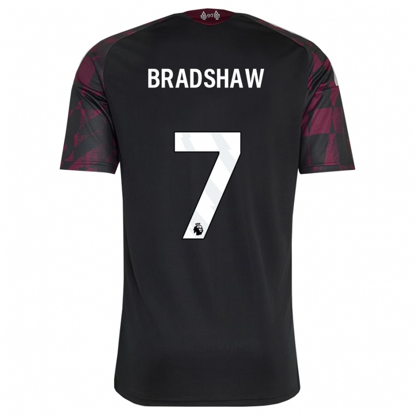 גברים Joe Bradshaw #7 שחור לבן סגול ג'רזי קיט שלישי 2026/27 חולצה קצרה