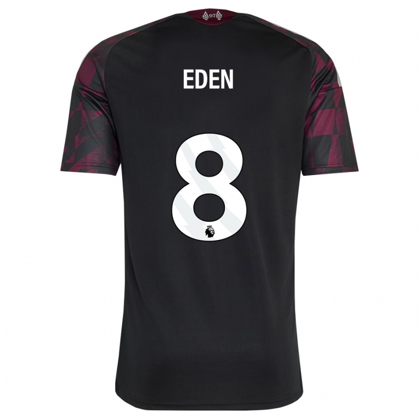 גברים Luca Eden #8 שחור לבן סגול ג'רזי קיט שלישי 2026/27 חולצה קצרה