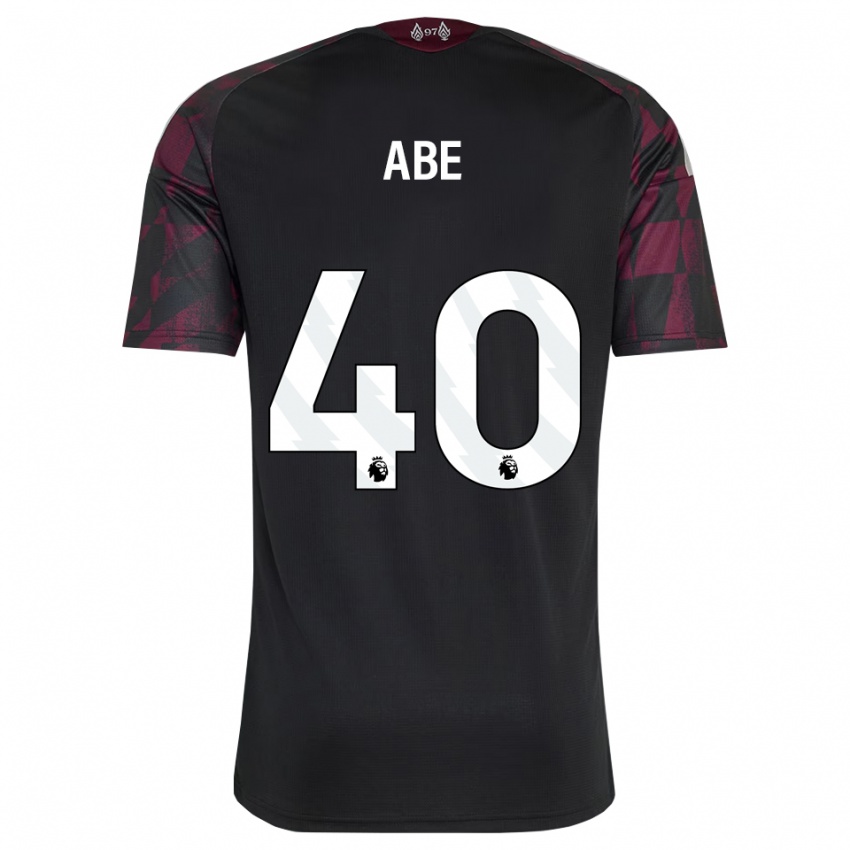 גברים Joshua Abe #40 שחור לבן סגול ג'רזי קיט שלישי 2026/27 חולצה קצרה