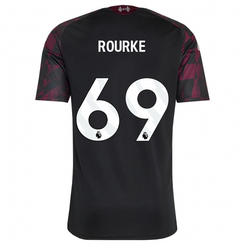 גברים פידל או'רורק #69 שחור לבן סגול ג'רזי קיט שלישי 2026/27 חולצה קצרה