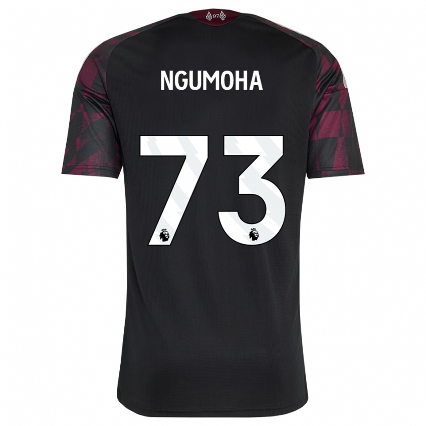 גברים Rio Ngumoha #73 שחור לבן סגול ג'רזי קיט שלישי 2026/27 חולצה קצרה