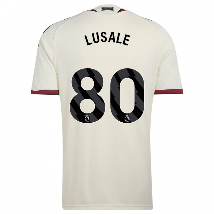 גברים Samuel Lusale #80 בז' שחור אדום ג'רזי קיט שלישי 2026/27 חולצה קצרה
